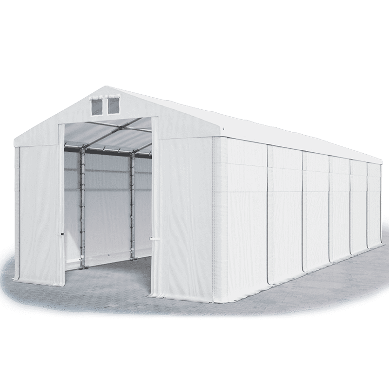 Skladovací stan (oceľ + pvc) 8x12x4m