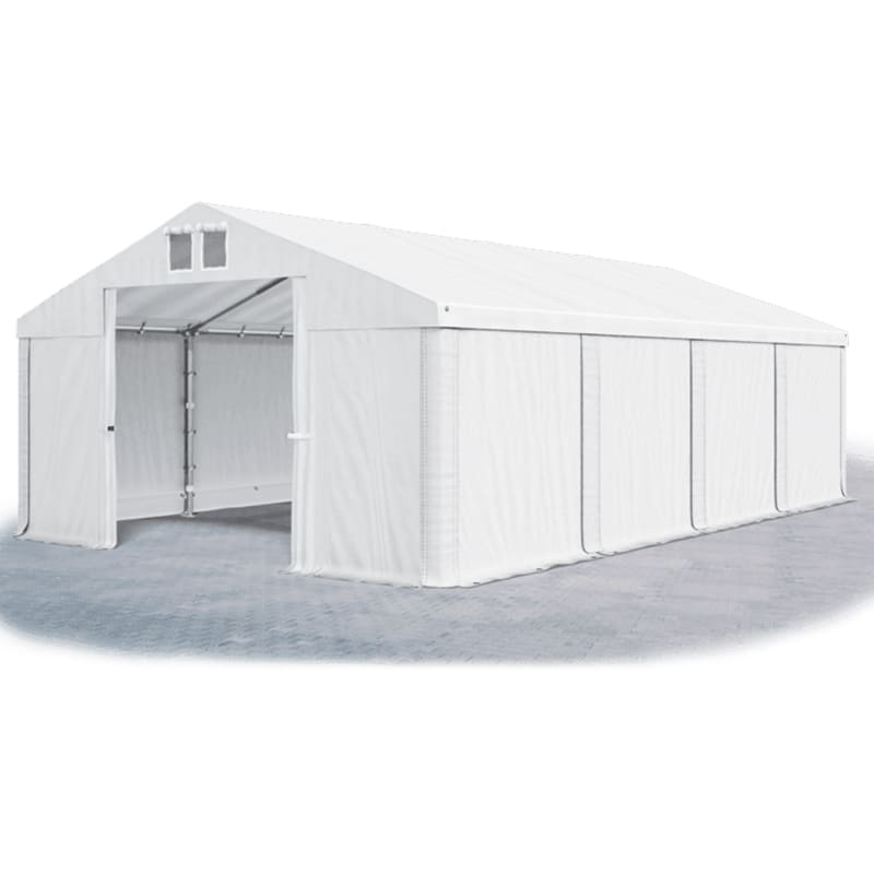 Skladovací stan (oceľ + pvc) 4x8x2m